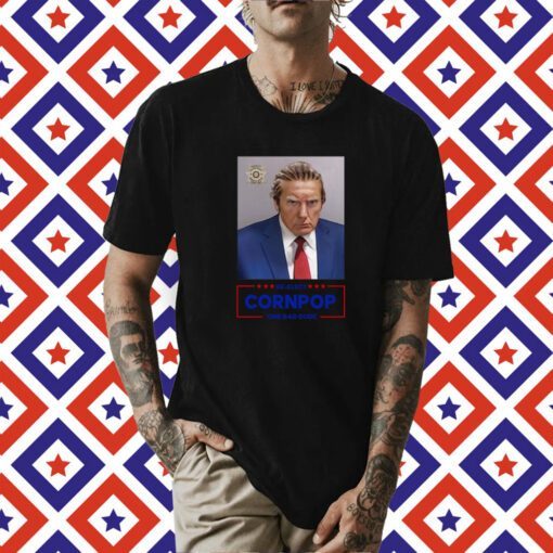 Donald Trump 2024 Mugshot Re-Elect Cornpop One Bad Dude Long Sleeve Shirt