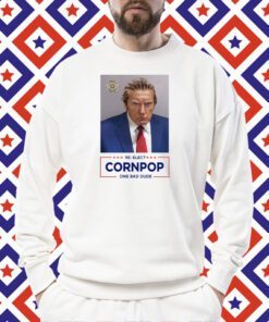 Donald Trump 2024 Mugshot Re-Elect Cornpop One Bad Dude Long Sleeve Shirt