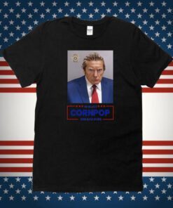 Donald Trump Mugshot Re-Elect Cornpop One Bad Dude Hoodie Shirt