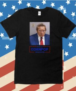 Donald Trump 2024 Mugshot Re-Elect Cornpop One Bad Dude Sticker