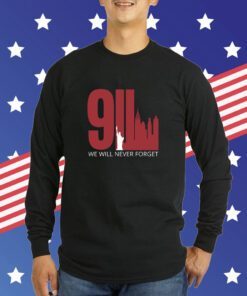 We Will Never Forget September 11 Twin Towers T-Shirt