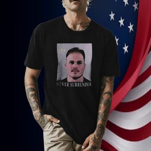 Zach Bryan Mugshot Shirt Never Surrender Mugshot Shirt