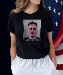 Zach Bryan Mugshot Shirt Never Surrender Mugshot Shirt