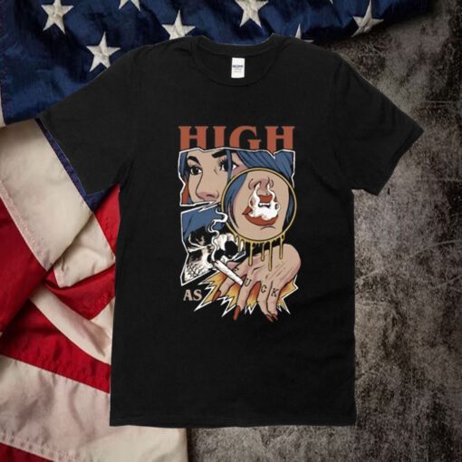 High As Fuck Weed Smoking T-Shirt