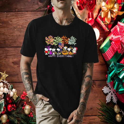 HAPPY EVERYTHING, SNOOPY CHRISTMAS TEE SHIRT