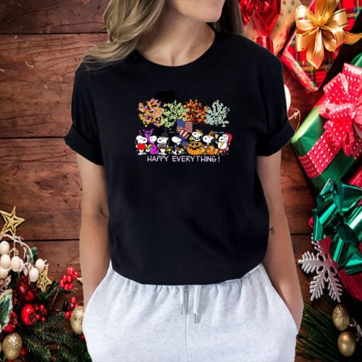 HAPPY EVERYTHING, SNOOPY CHRISTMAS TEE SHIRT