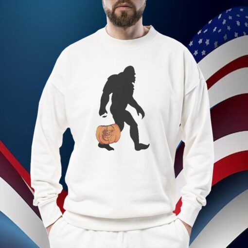 Baltimore Orioles Bigfoot Halloween Gift Shirt