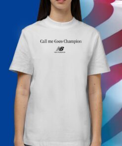 Coco Gauff Wearing Call Me Coco Champion T-Shirt