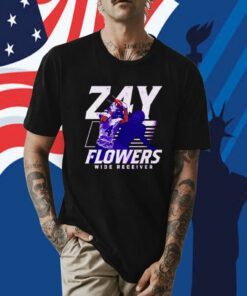 Zay Flowers Baltimore Player football Tee Shirt