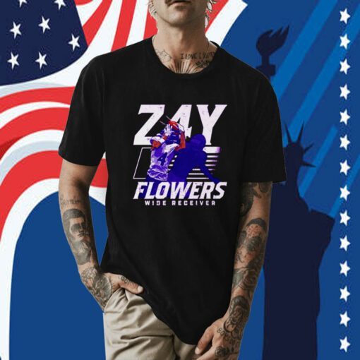 Zay Flowers Baltimore Player football Tee Shirt