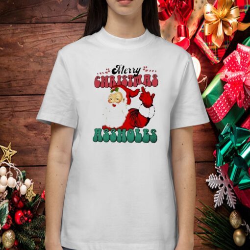 Santa Merry Christmas Asshole Gift Shirt