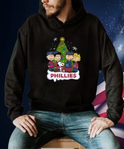 Philadelphia Phillies Snoopy Peanuts Christmas Tee Shirt