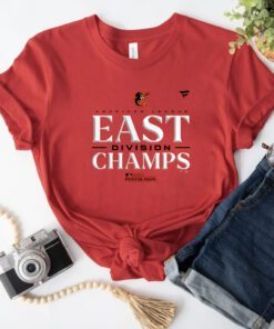 Baltimore Orioles 2023 Al East Champions Tee Shirt