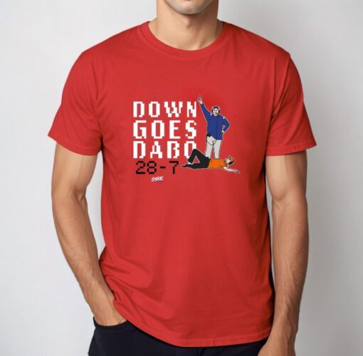 Down Goes Dabo Tee Shirt