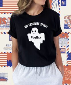 Ghost My favorite Spirit Vodka Halloween Tee Shirt