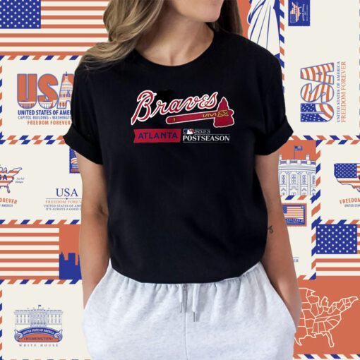Atlanta Braves Nike 2023 Postseason Authentic Collection Dugout Shirts