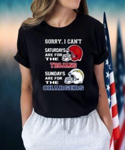 Sorry I Can’t Saturdays Are For The Usc Trojans Are For The Los Angeles Chargers 2023 TShirt