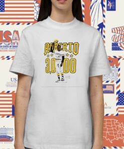 Roberto Clemente 30000 Pittsburgh Pirates Illustration Signature Tee Shirt