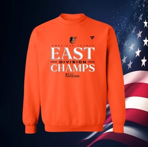 Baltimore Orioles Al East Champions 2023 Orange Sweatshirt