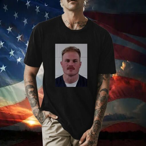 Zach Bryan Mugshot Tee Shirt