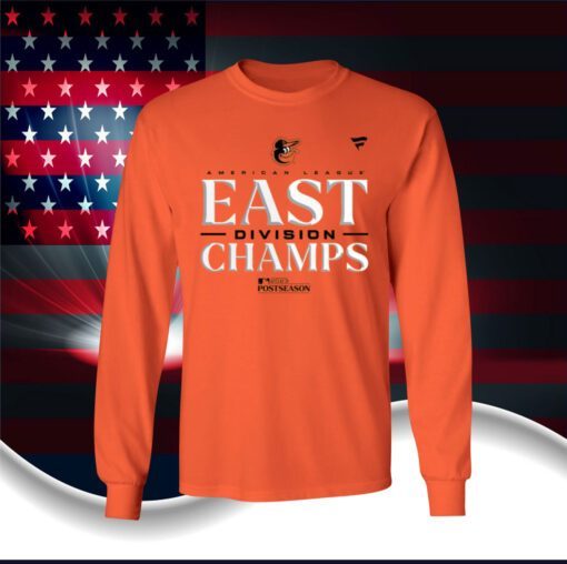 Baltimore Orioles Al East Champions 2023 Orange Sweatshirt