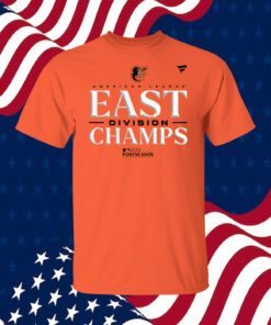 Baltimore Orioles Al East Champions 2023 Orange Tee Shirt