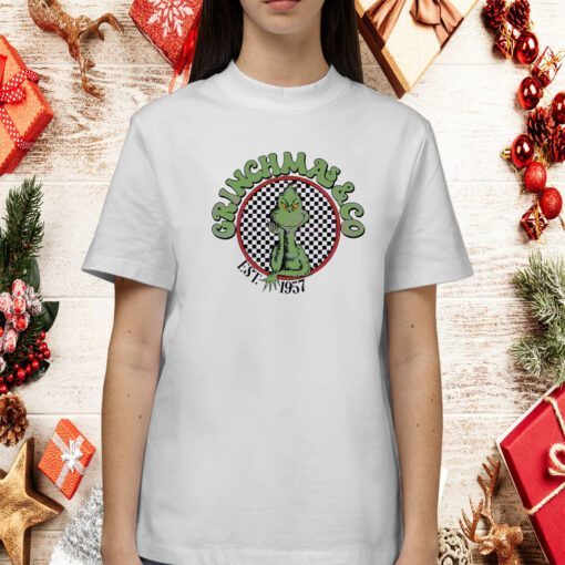 Grinchmas And Co Retro Christmas Tee Shirt