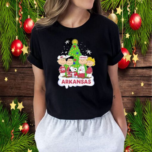 Snoopy The Peanuts Arkansas Christmas TShirt