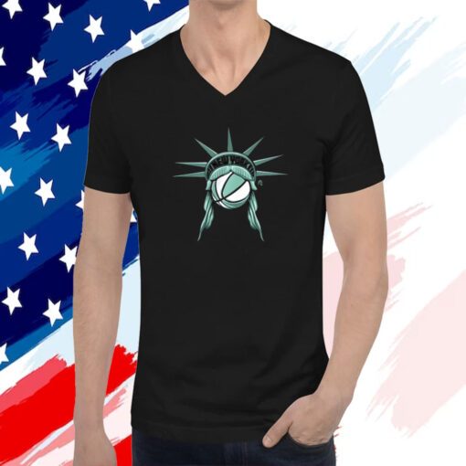 Ny Lady Liberty Basketball Tee Shirt