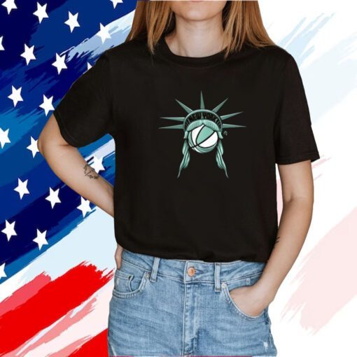 Ny Lady Liberty Basketball Tee Shirt