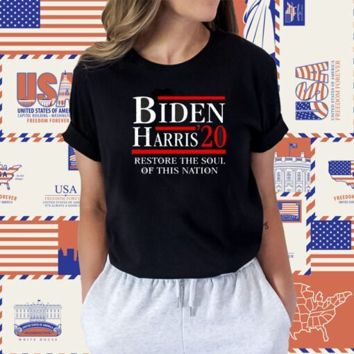 Biden Harris 20 Restore The Soul Of This Nation Tee Shirt