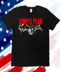 Simpleplan Live Skeleton T-Shirt