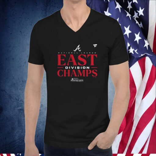 Atlanta Braves National League East Division Champions 2023 Postseason Tee Shirt