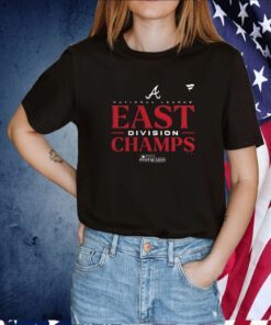 Atlanta Braves National League East Division Champions 2023 Postseason Tee Shirt