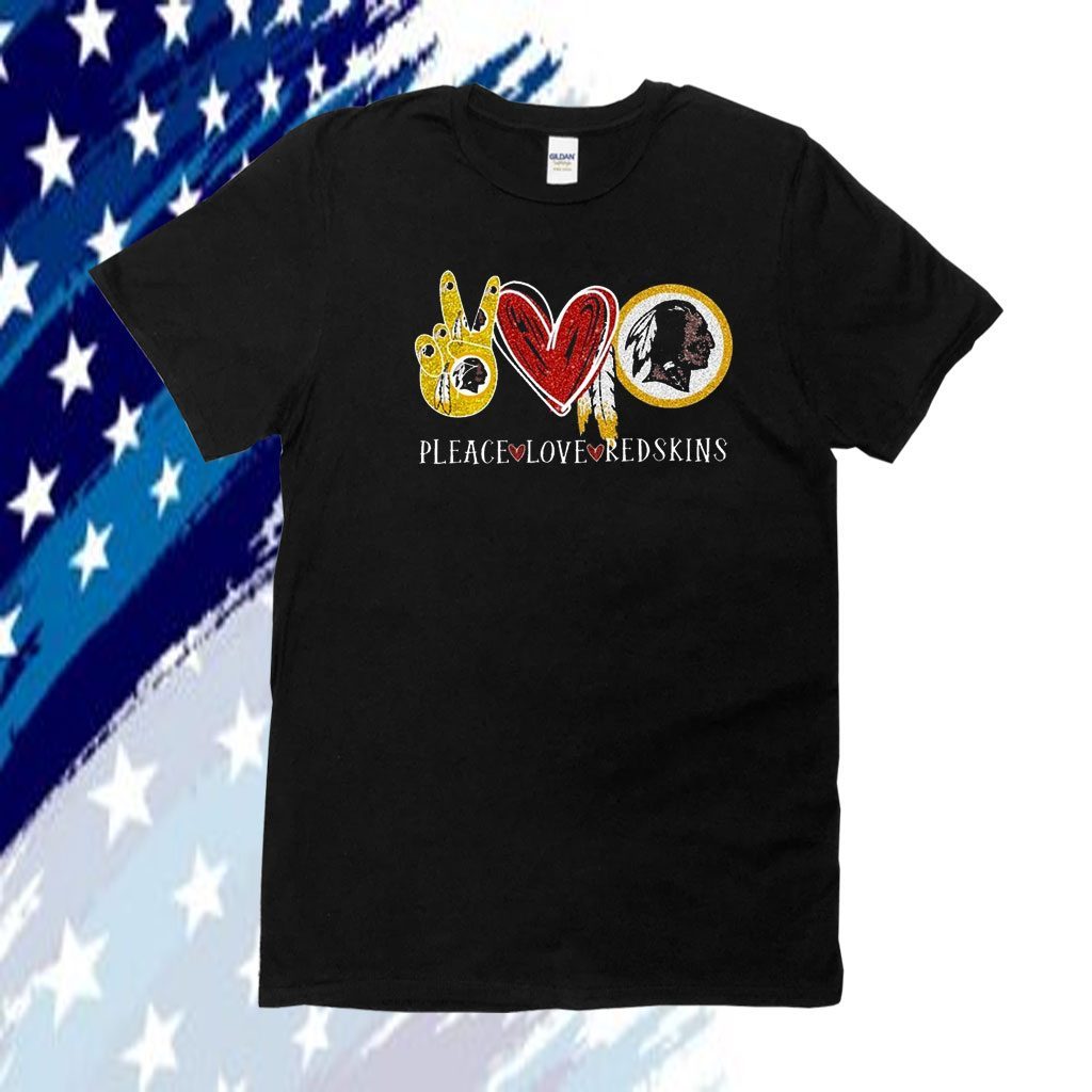 Pleace Love Redskins Washington Redskins Shirts