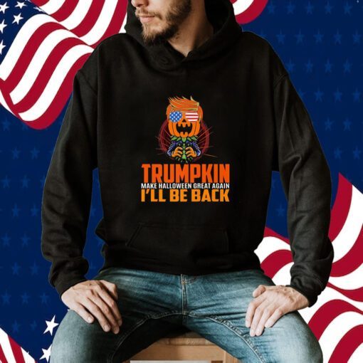 I'll Be Back Trumpkin Trump Halloween Party costume 2024 Tee Premium Shirts