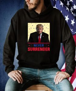 Mug Shot August 24 2023 Donald Trump Never Surrender T-Shirt