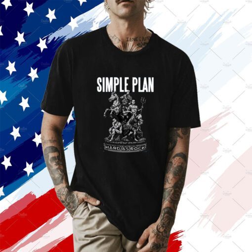 Simple Plan Hard As Rock New T-Shirt