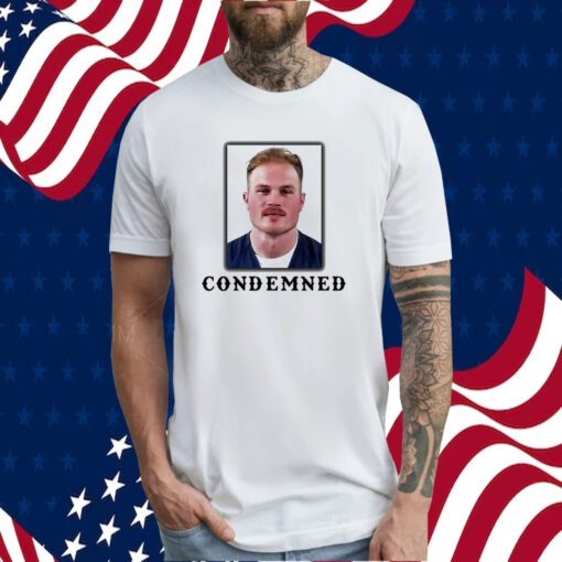 Zach Bryan Mugshot Condemned TShirt