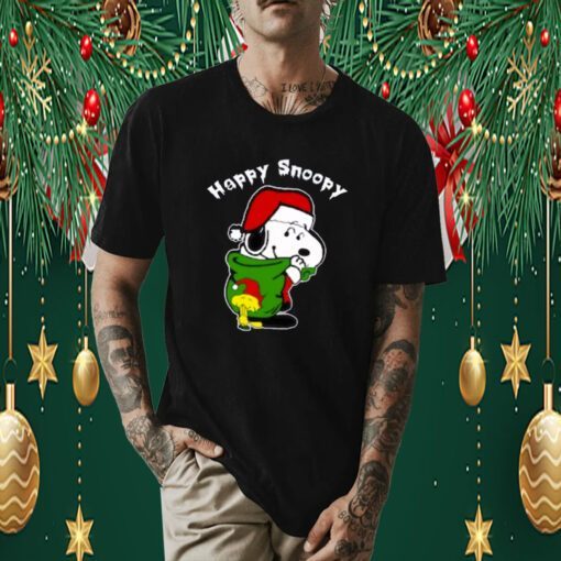 Snoopy Christmas Shirt, Happy Snoopy Shirt, Merry Christmas T-Shirt