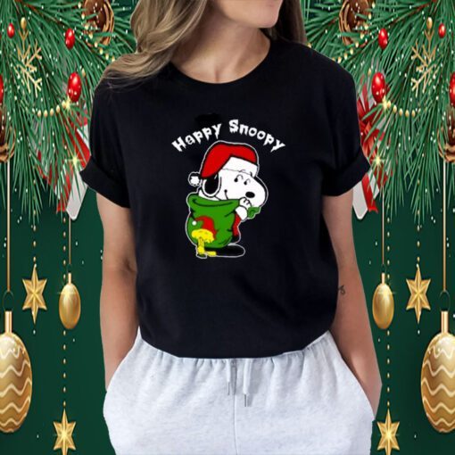 Snoopy Christmas Shirt, Happy Snoopy Shirt, Merry Christmas T-Shirt