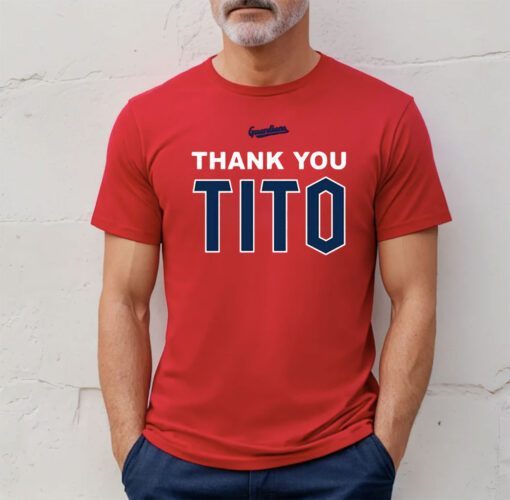 Thank You Tito Cleveland Guardians Tee Shirt