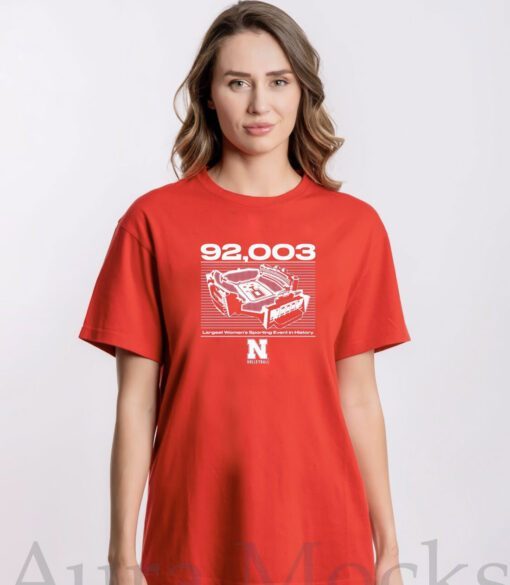 92,003 Nebraska Volleyball Tee Shirt