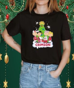 Snoopy The Peanuts Alabama Crimson Tide Christmas V-Neck Shirt