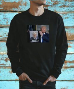 Shows Trump Off Trump Mugshot Never Surrender V-Neck T-Shirt