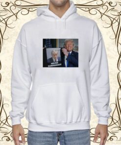 Donald Trump Shows Off Trump Mugshot Never Surrender Long Sleeve T-Shirt