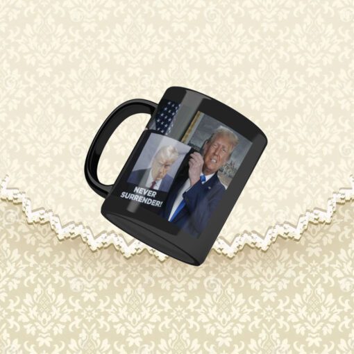 Shows Donald Trump Off Trump Mugshot Never Surrender Mugs