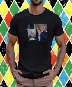 Donald Trump Shows Off Trump Mugshot Never Surrender Women’s Heritage Cropped T-Shirt