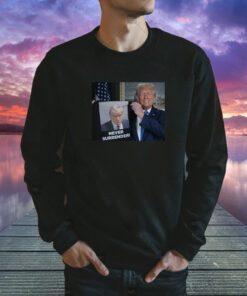 Donald Trump Shows Off Trump Mugshot Never Surrender Youth T-Shirt