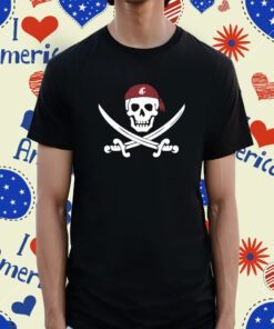 Washington State Golf Pirate Skull Tee Shirt
